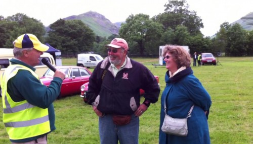 Grossmans being Interviewed at Car Show