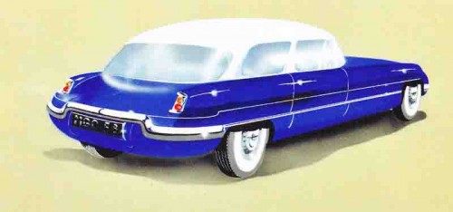 Rear View of Syd Enever's Initial Thoughts for the MGB (2+2).