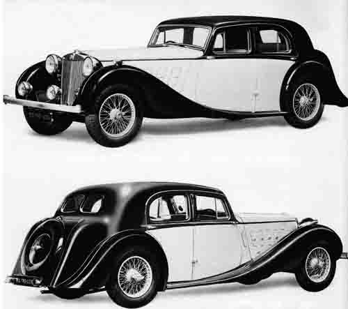 The Sleek Lines of the 2 Litre MG SA Saloon