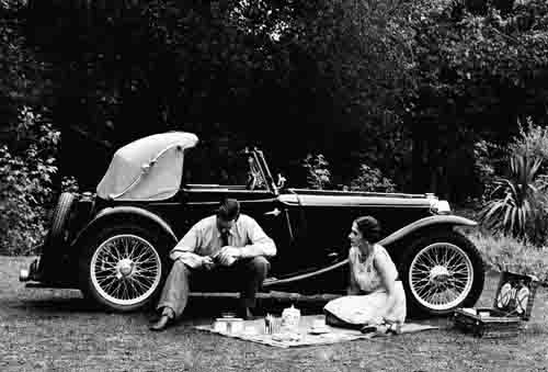 George & Mrs Tuck with a TA Tickford