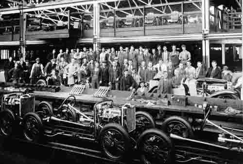 An Early MG Abingdon Factory Photo showing the Workforce