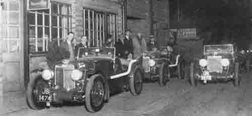The Three Mille Miglia K3s About to Depart the Abingdon Factory