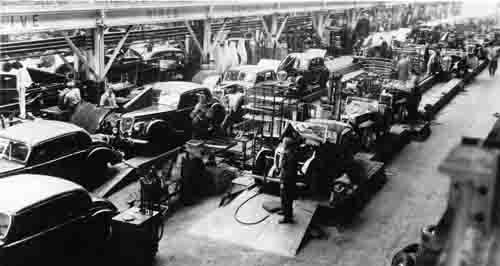 Riley Cars on the Abingdon Production Line