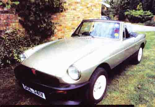 The proposed re-vamp of the MGB Aston Martin