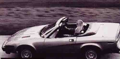 The TR7 convertible