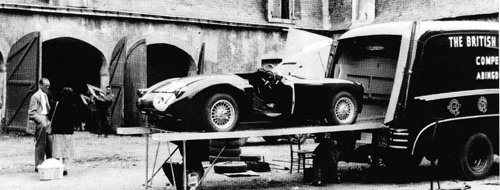 Preparations at Chateau Chene de Coeur for the 1955 Le Mans Race