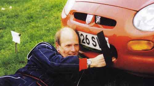 Stephen Cox and his MGF