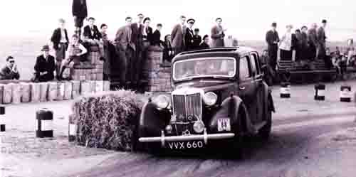 Gordon Cobban with his Y Type on the Western Rally