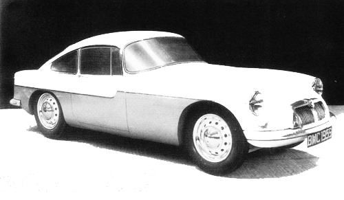 The full-size model of EX205, the initial proposal for the MGA replacement