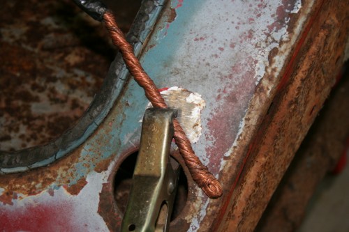 Repair of Rust Areas Around Rear Window