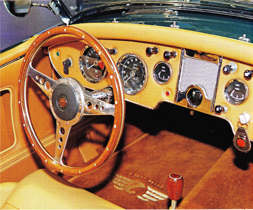 The dashboard still keeps its original configuration. The fuel gauge shows the status of the battery.