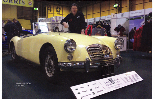 Mike and his MGA at the NEC