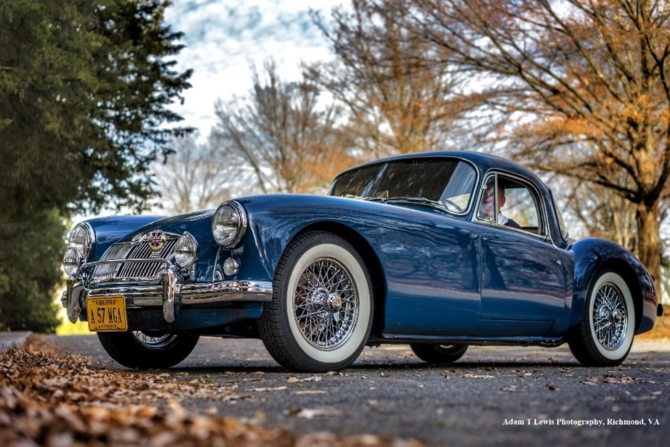 My 1957 Mineral Blue MGA Coupe