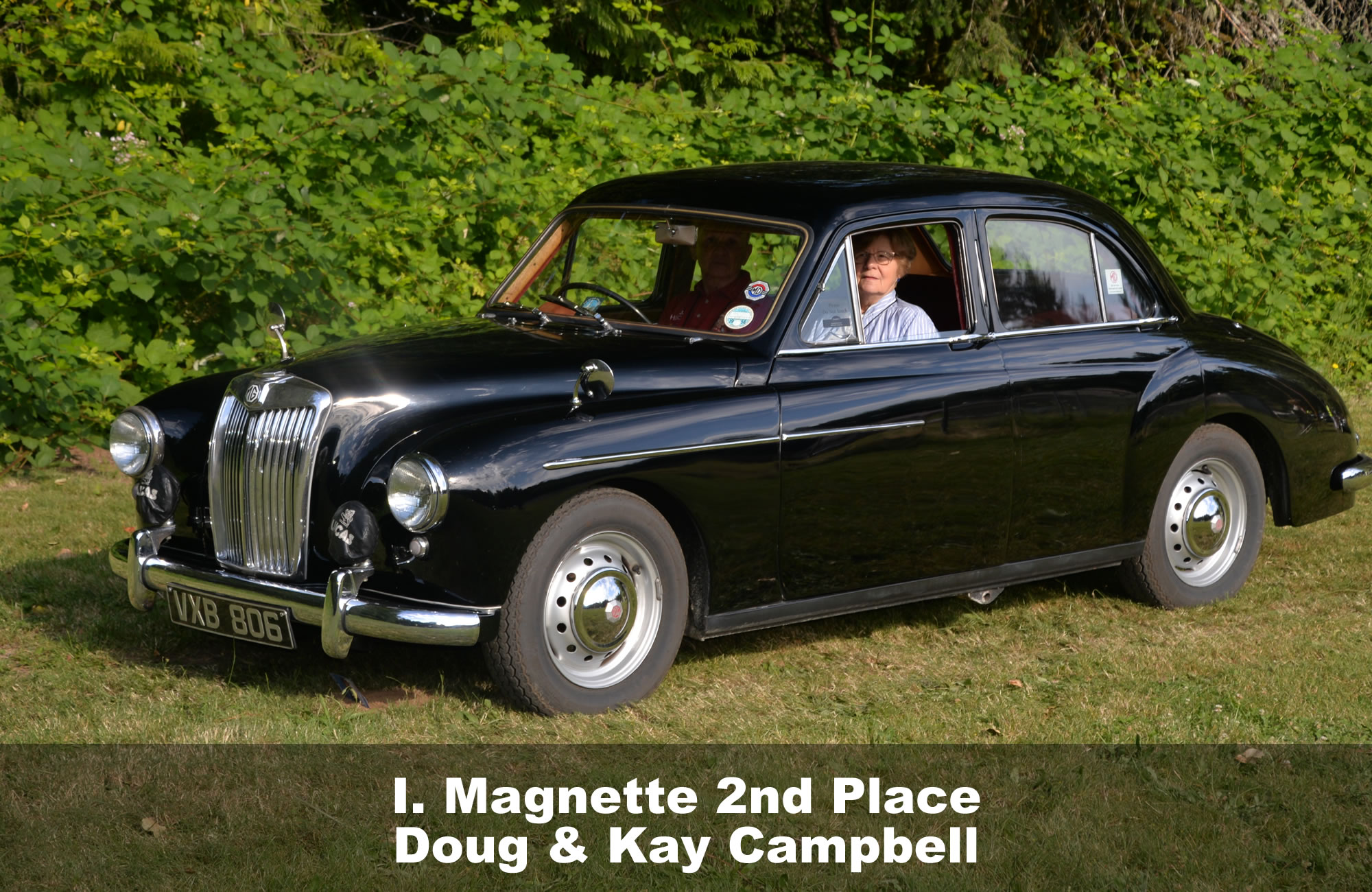 I Magnette 2nd place Doug & Kay Campbell