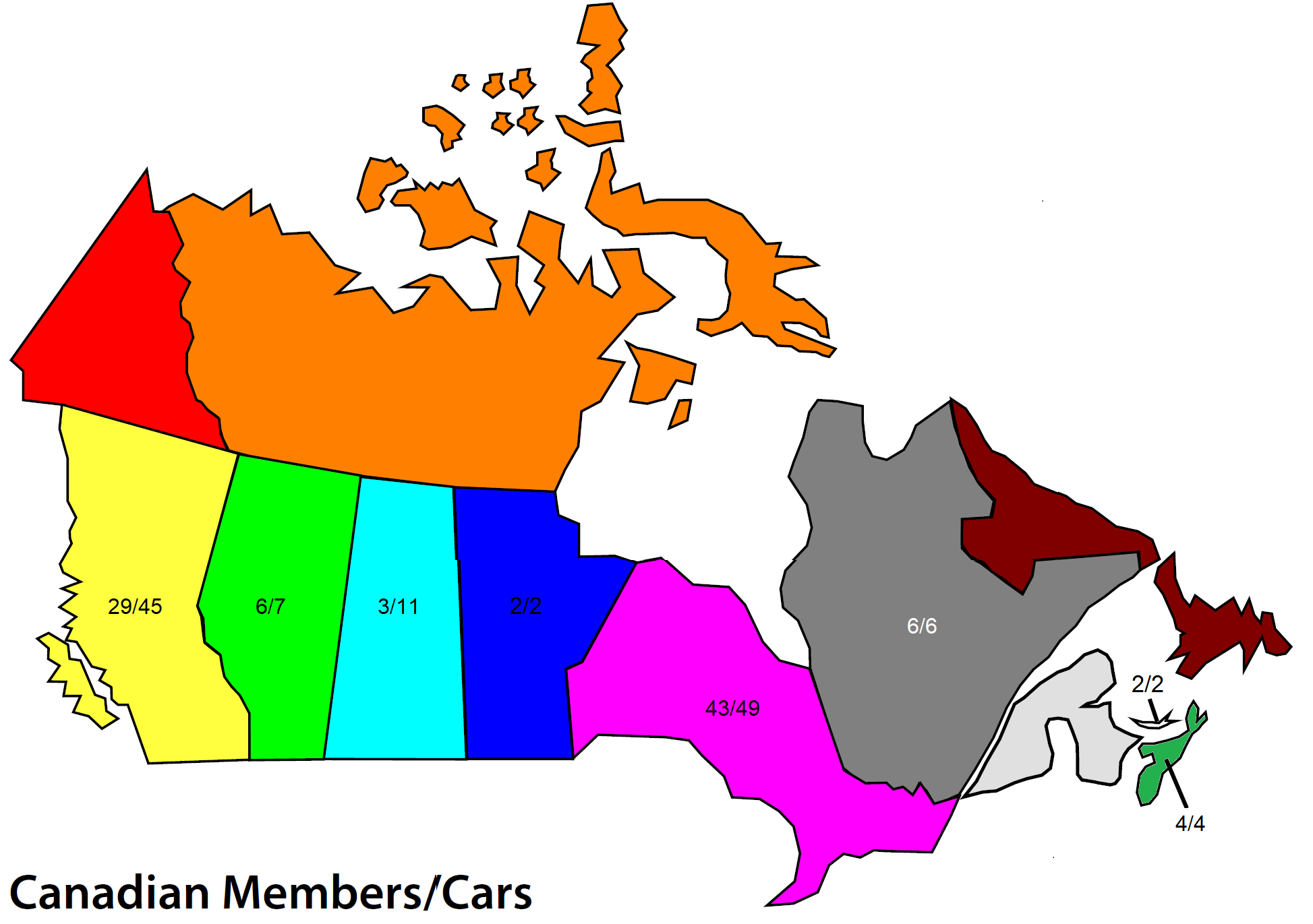 2025 Canadian Members & Cars
