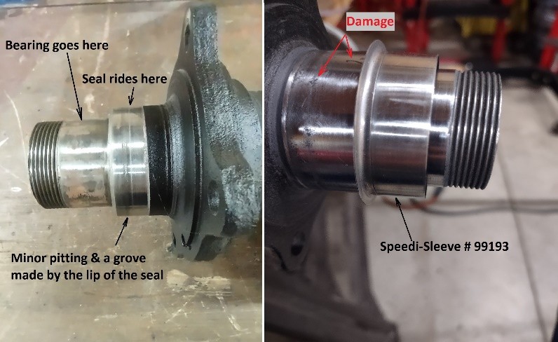 MGA Rear Hub Leak Repair