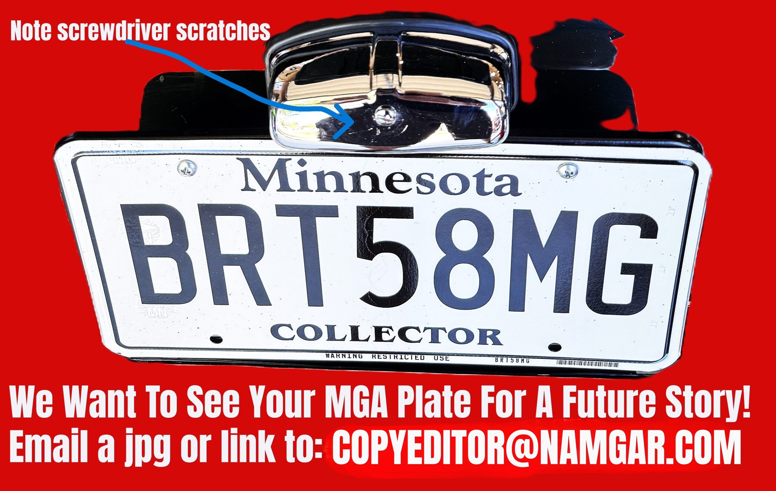 We Want To See Your MGA Plate For A Future Story!